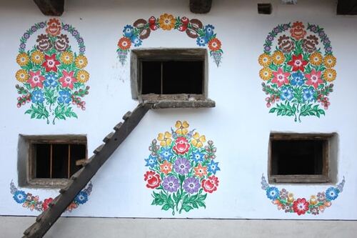 Zalipie-maisons peintes Pologne