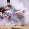 Burn out FZR.