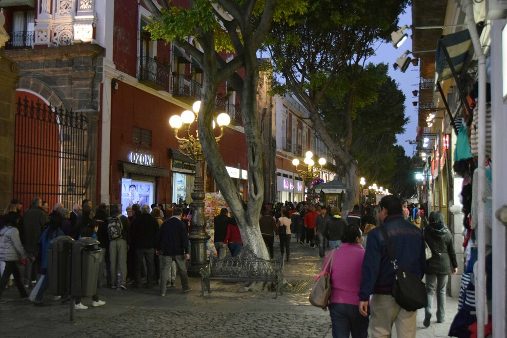 Puebla - Rue piétonne