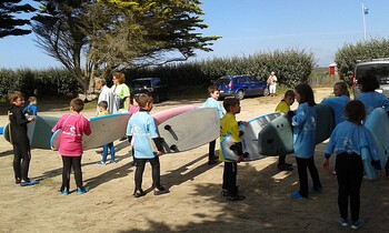 Première séance de Surf