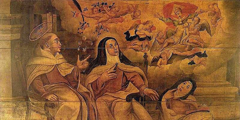 Crédit d'image: Une vision de la Sainte Trinité (détail), peintre brésilien anonyme, 17e siècle, Museu de Arte Sacra da Universidade Federal da Bahia, Salvador, Brésil.