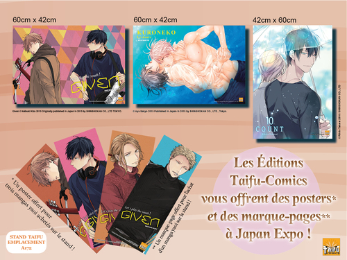 Japan Expo : des posters et marque-pages chez Taifu Comics !