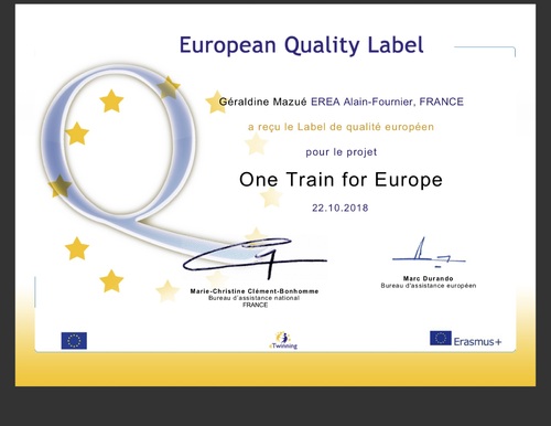 2 European Quality Labels ! 
