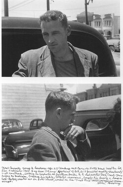 Neal Cassady 1955 Photograph Allen Ginsberg et Corbis-San Franisco used car lot