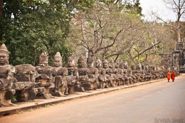 Angkor Thom, la porte Sud Angkor Thom, la porte Sud