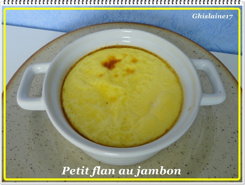 Petit flan au jambon