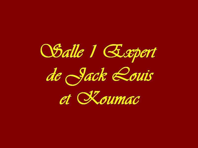 Salle 1 Experts de Jacks Louis et koumac