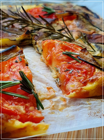 SCARPACCIA D'AUBERGINES,TOMATES AU ROMARIN