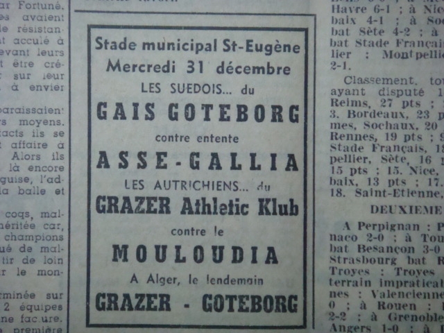 31 Décembre 1952 Grazer de Vienne Autriche-MCA 2.0