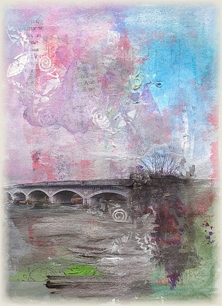 Paysages imaginaires - mixed media