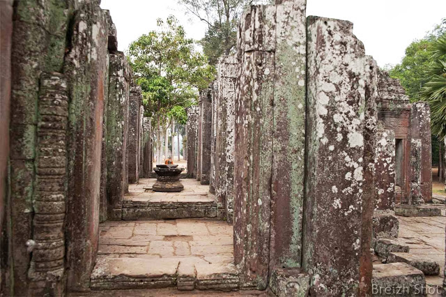 Angkor Thom, le Bayon - intérieur du temple Angkor Thom, le Bayon - intérieur