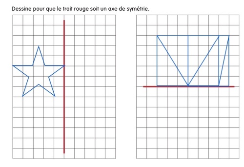 Symétrie CE1 (exercice)