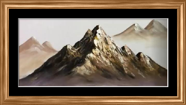 Dessin et peinture - vidéo 2601 : Comment peindre les montagnes au couteau  asymétrique ? huile et acrylique. - Le blog de  lapalettedecouleurs.over-blog.com
