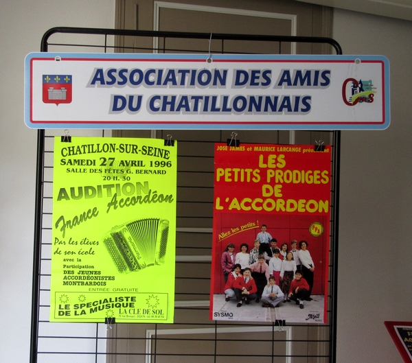 Une magnifique exposition "France Accordéon au fil des touches" a ravi le public Châtillonnais !