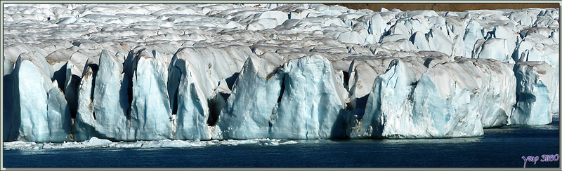 Le front du glacier de Crocker Bay - Devon Island - Baffin Bay - Nunavut - Canada