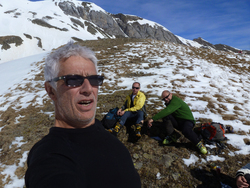 Le Président, l'Eclaireur, le Belge et le Novice à Gavarnie