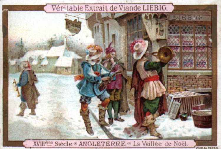 Noël à l’extrait de viande Liebig (chromos 1890-1910)