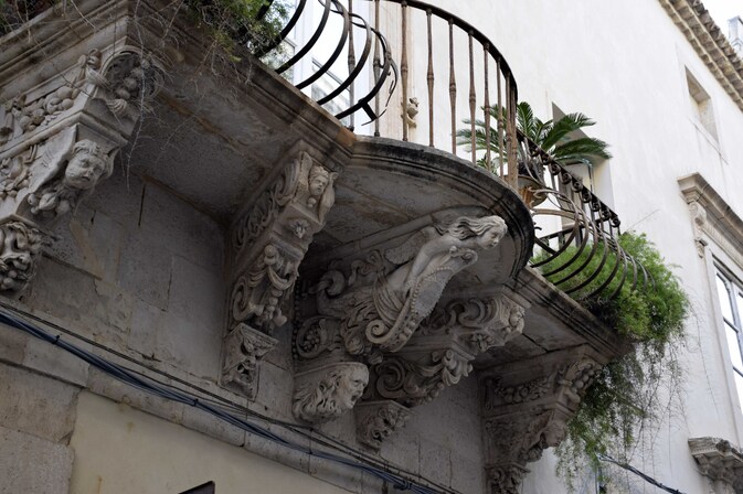 Syracuse - Ortigia - Balcon baroque
