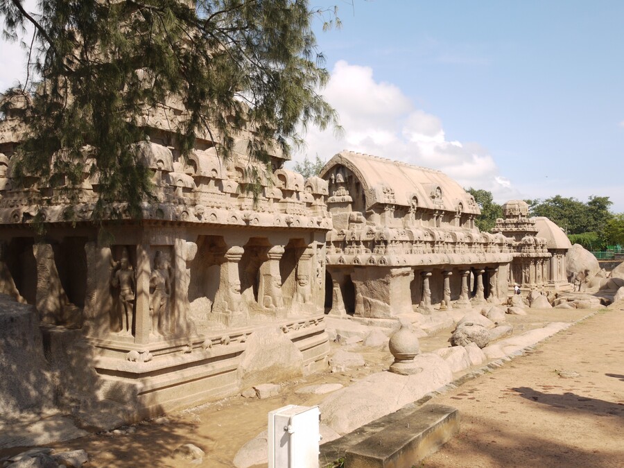 Mahabalipuram- Pancha Rathas - Inde du sud 