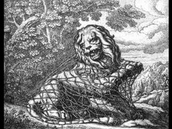 Le lion et le rat : fable de Jean de la Fontaine