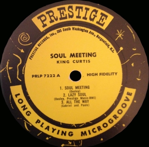 King Curtis : Album " Soul Meeting " Prestige Records PRST 7222 [ US ]
