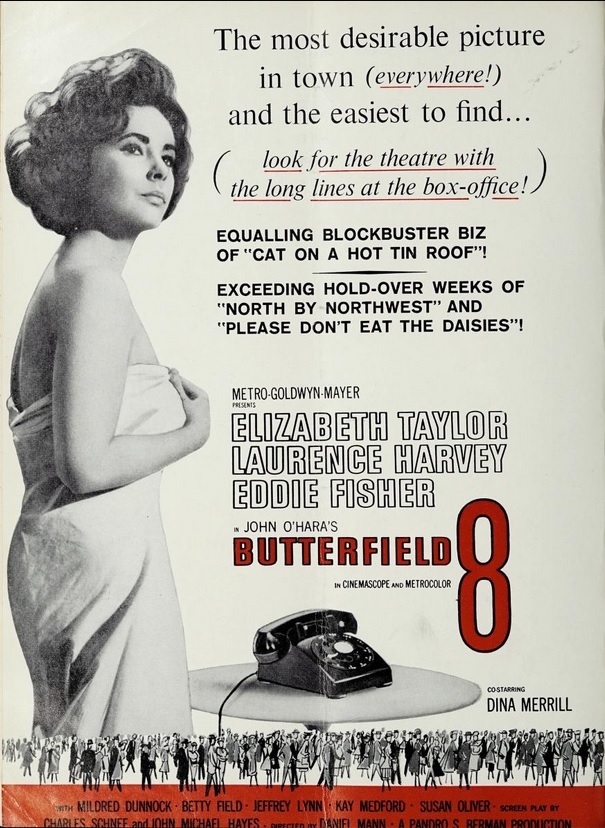 BUTTERFIELD 8 BOX OFFICE USA 1960