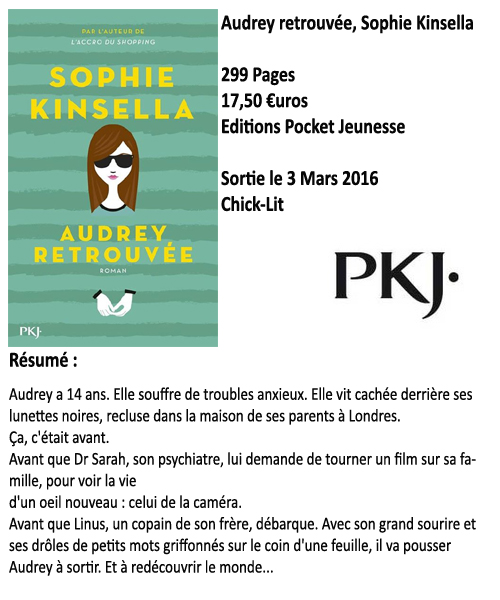 Audrey retrouvée, Sophie Kinsella