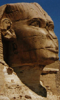 Le grand sphynx de Gizeh, Egypte