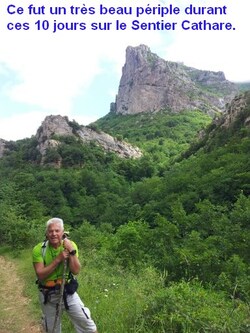 Le Sentier Cathare en 10 jours de Tuchan à Foix  12 au 20 juin 2015
