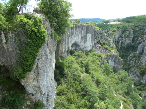 Canyon ou gorges d'Oppédette