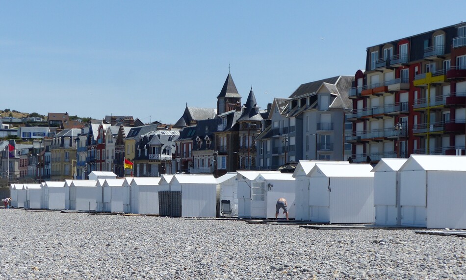 Baie de Somme (cabines de plage).