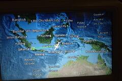 Quand l'avion se pose sur la piste, à Makassar ou à Doha…