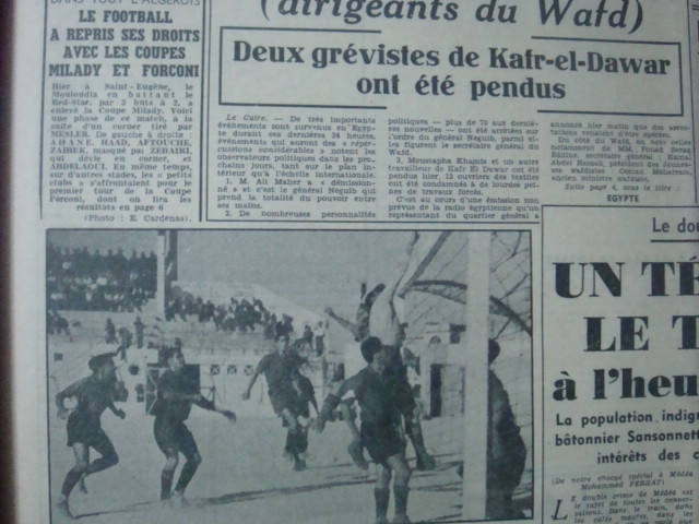 7.9.1952 Finale Coupe Milady Amical MCA-RSA 3-2
