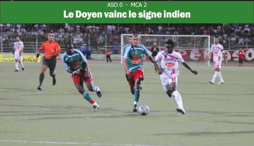 Vendredi 29.8.2009 Stade de Chlef,22h ASO-MCA 0-2