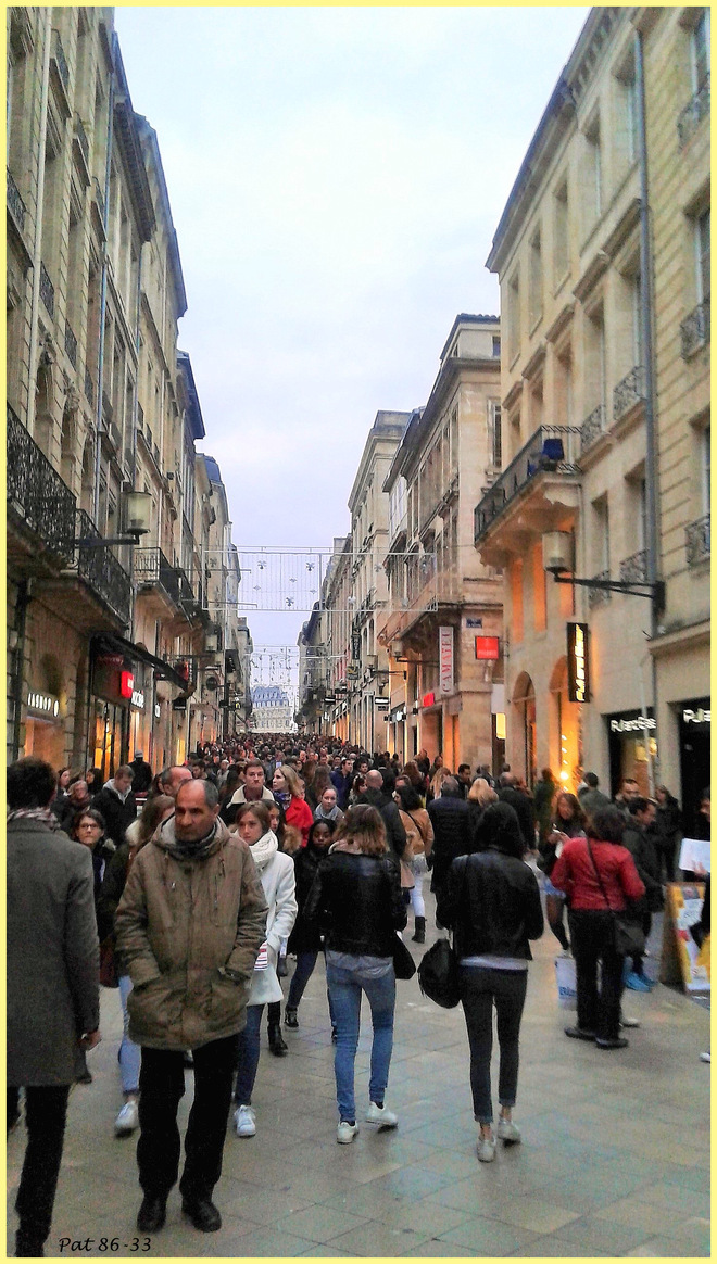 rue Sainte Catherine vers 17h00