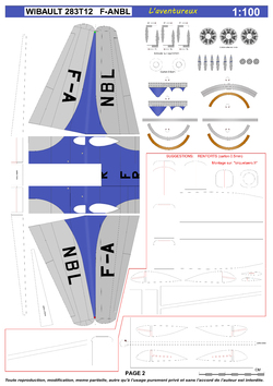 WIBAULT 283T12  F-ANBL "l'Aventureux"     au 1:100