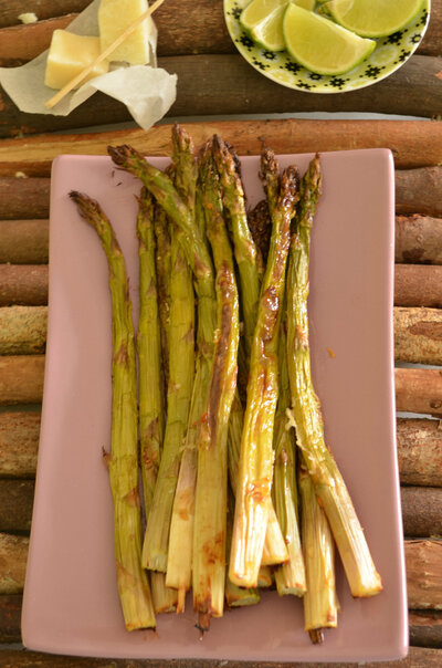 Asperges Rôties { Citron Parmesan}