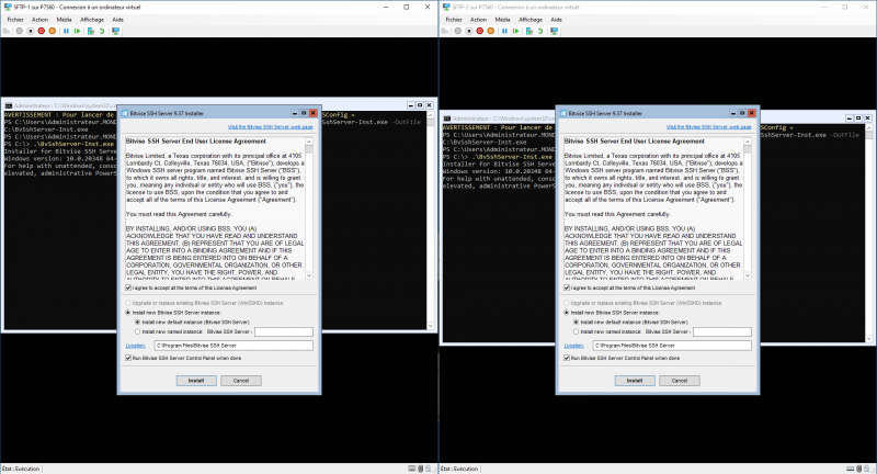 Configurer un serveur SFTP en failover sur Windows Serveur Core 2022