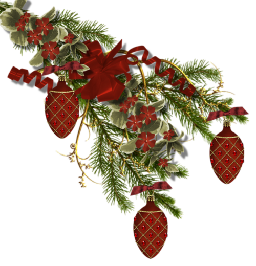 Branches décorées Noël 2019 / 1