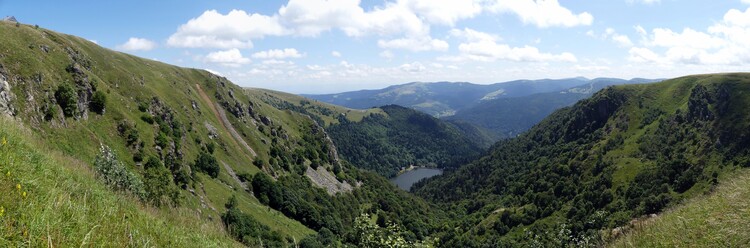 Panorama (Hohneck et lac de Schiessrothried)