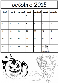 Calendrier élève 2014/2015