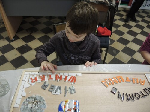 Ecole du petit fils- Fresque en mosaïque-SUITE