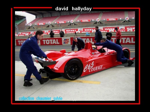 1 er roulage de david hallyday avec la courage c65 en 2003 