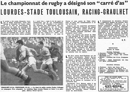 - Graulhet rugby 1957