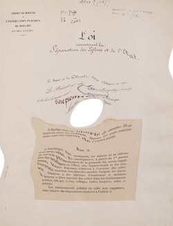 GRIGNOTAGE DE LA LOI DE 1905 et LA LAÏCITE  - 5/6