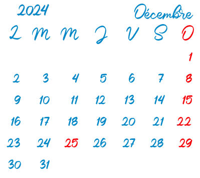 Matrices Décembre 2024