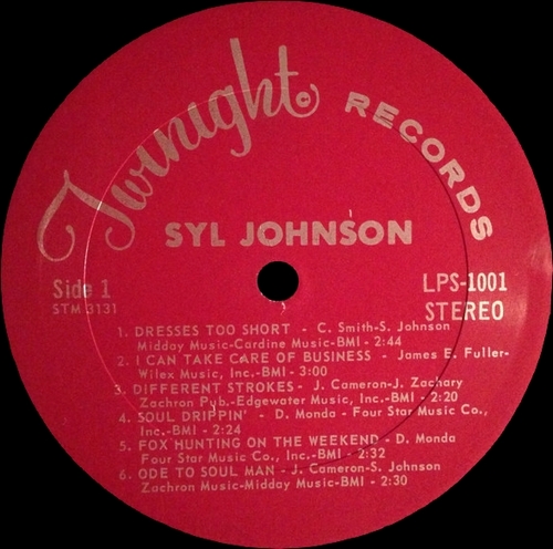 Syl Johnson : Album " Dresses Too Short " Twinight Records LPS 1001 [ US ]