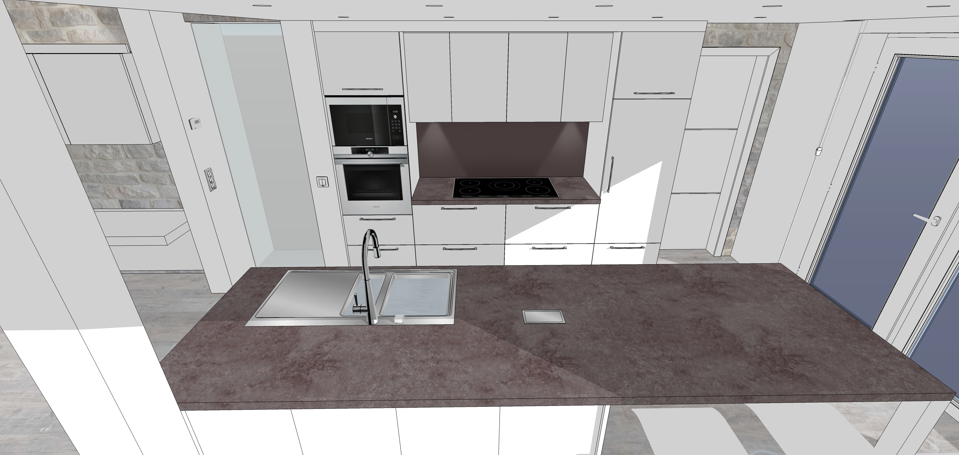 La cuisine construction d'une maison thomas et piron