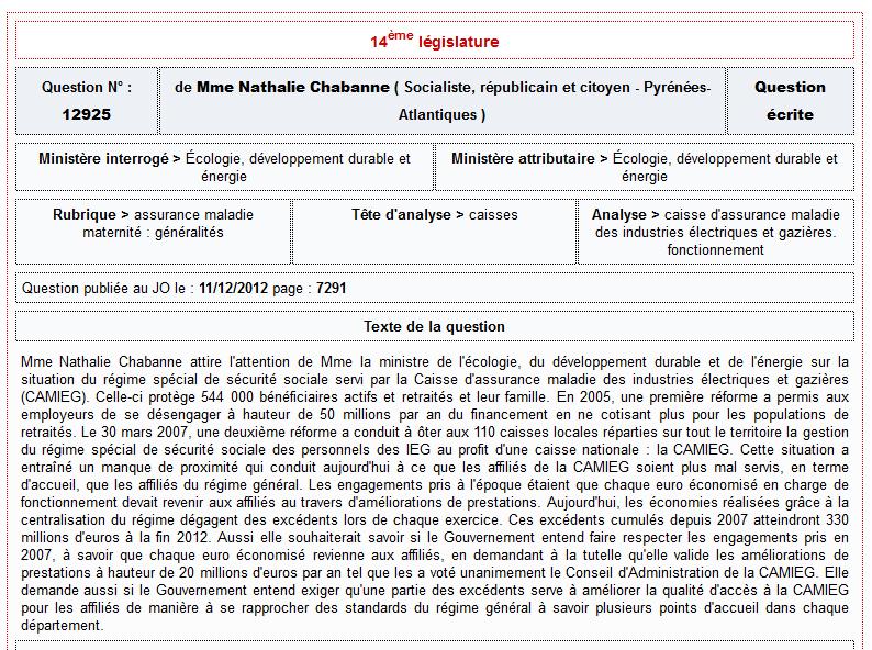 Encore de nouvelles questions, de députés concernat le TRUCPASPOSSIBLE...