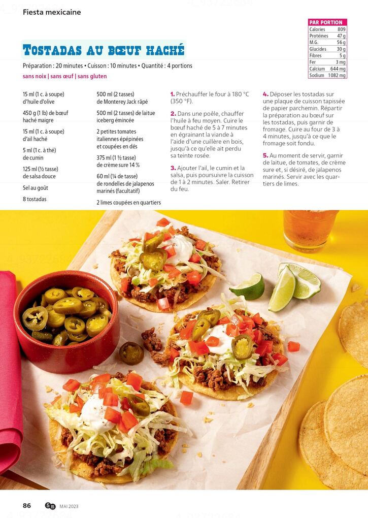 Recettes 26:  Fiesta Mexicaine (5 pages)